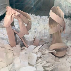 Blush Charlotte Russe Bow Heels